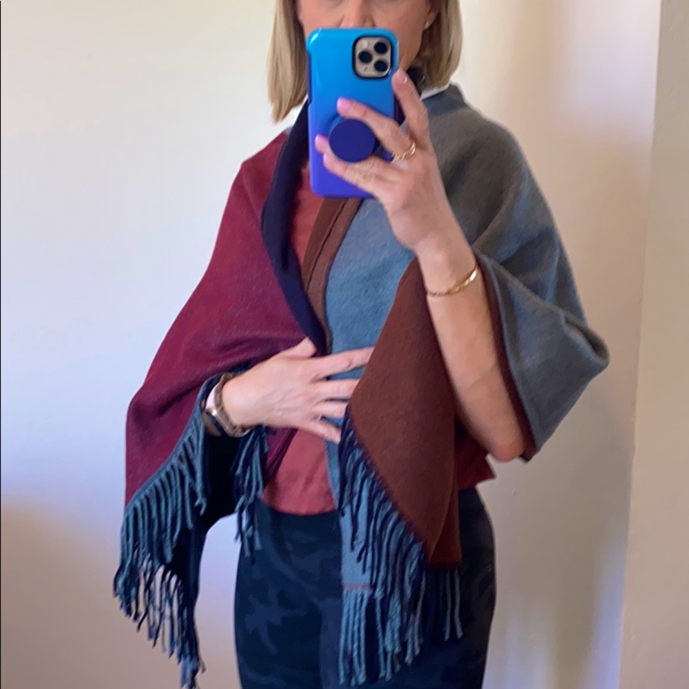 NWT! Multicolored Color block scarf shawl wrap